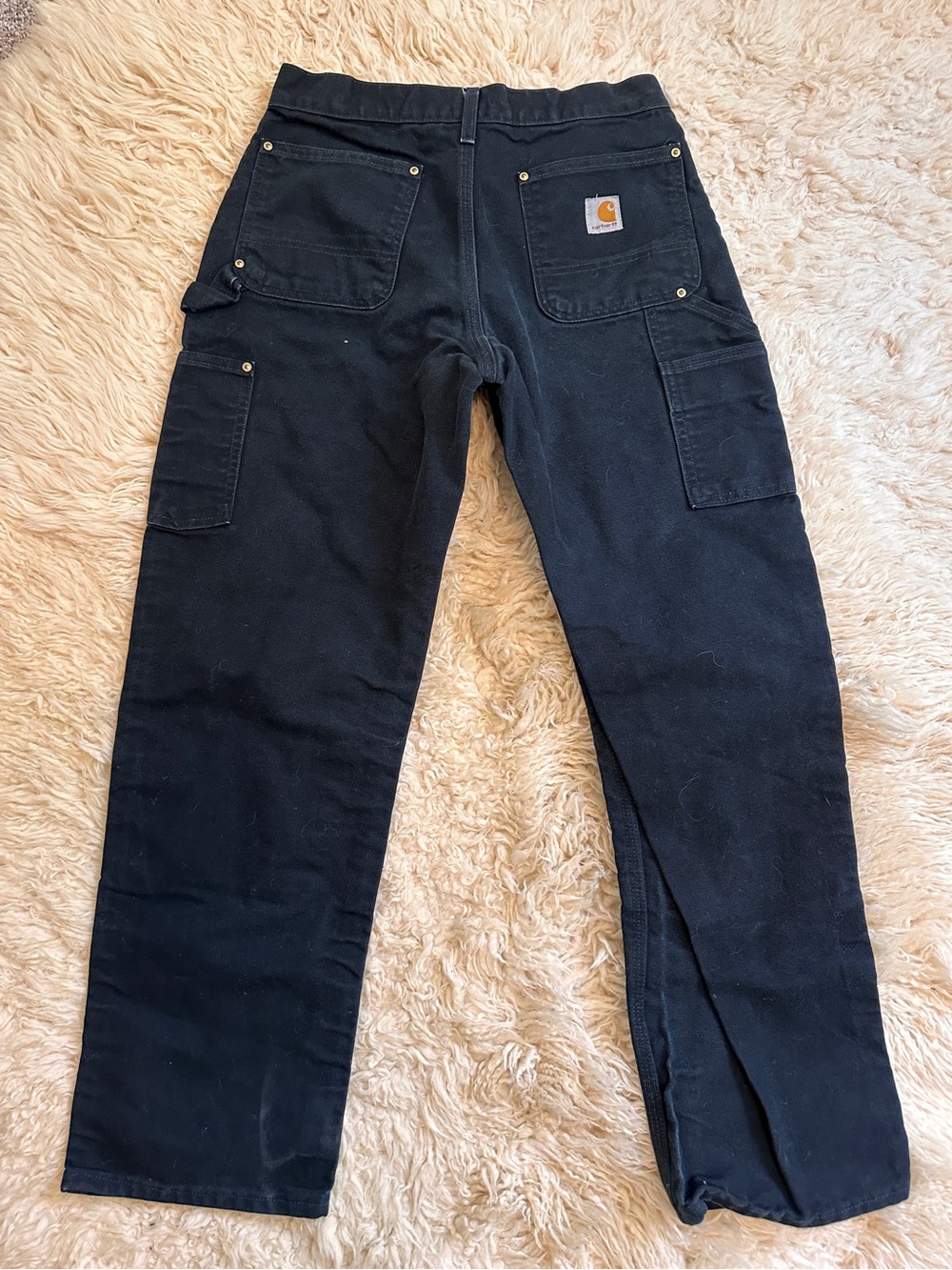 Carhartt double knee black helmets to hardhats vintage made in the USA pants - Picture 2 of 11